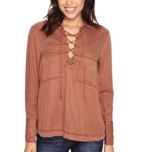 Free People Under Your Spell  Laced Up Top